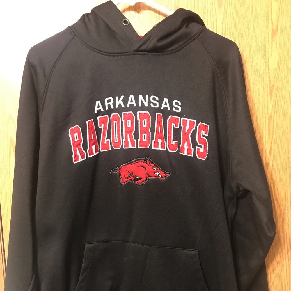 Mens Arkansas Razorbacks Hoodie Sz Large